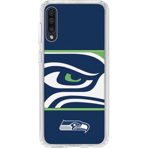 NFL Seattle Seahawks Zone Block Galaxy A50 Clear Case